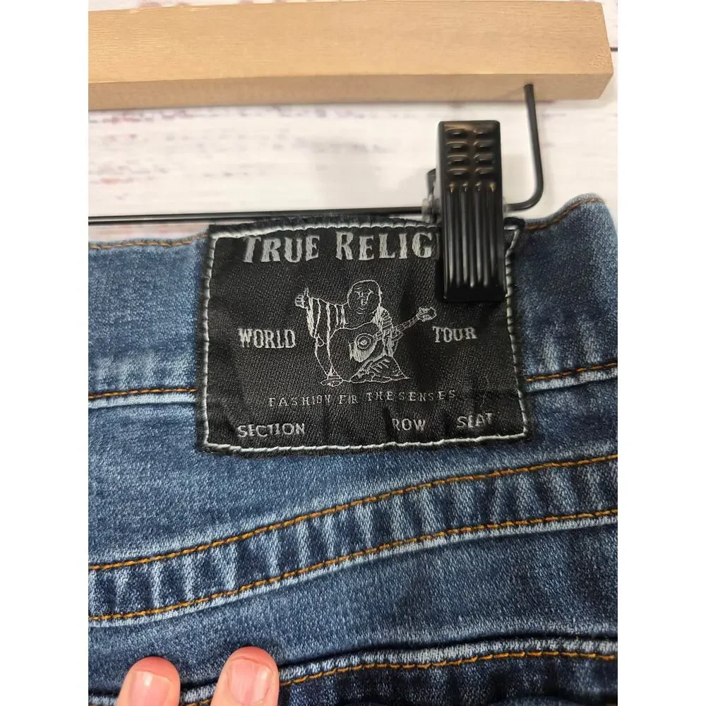 True Religion Jeans Men's 32Wx27 Blue denim Straight